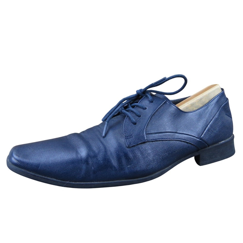 Calvin Klein Benton Navy Synthetic Men's 10 Lace-Up‎ Dress Shoe Classic